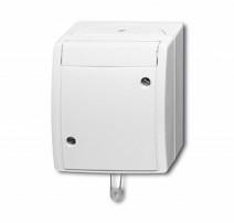 Переключатель ABB со шнурком, IP44, для открытого монтажа, серия ocean, цвет альпийский белый ABB