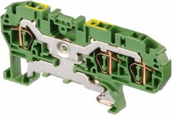 D4/6.P.3L Клемма пружинная ABB 4мм.кв. земля ABB