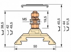 HD10/12.F5.1.V0 Клемма ABB 1шпилька ABB