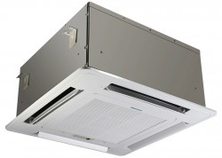 Внутренний бок инверторной сплит-системы Hisense кассетного типа AUC-18UR4SAA2 HEAVY DC INVERTER Hisense